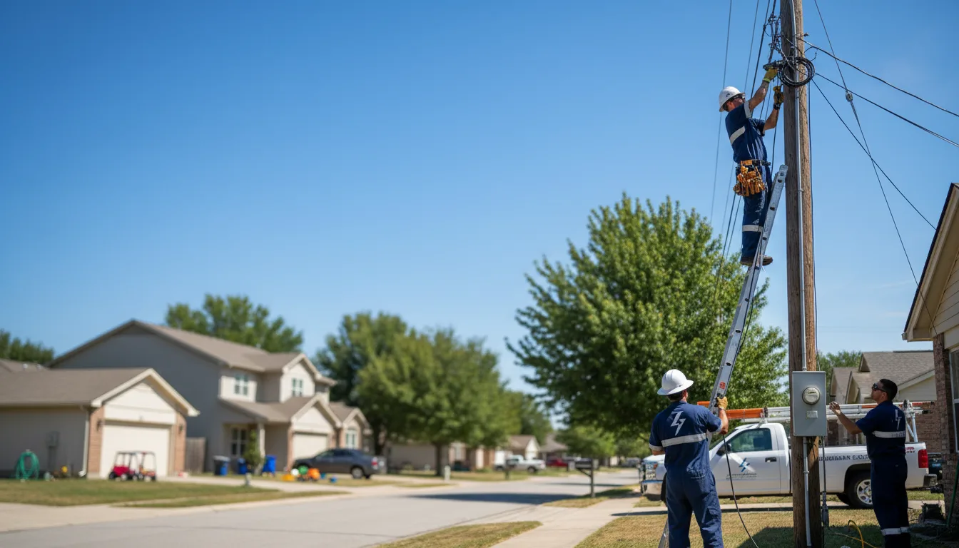 Residential electrician providing installation services in Perry, MO